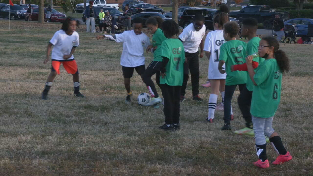 inner city youth soccer game